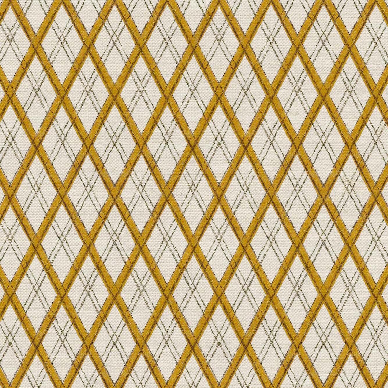 Little Lattice Fabric - Mustard
