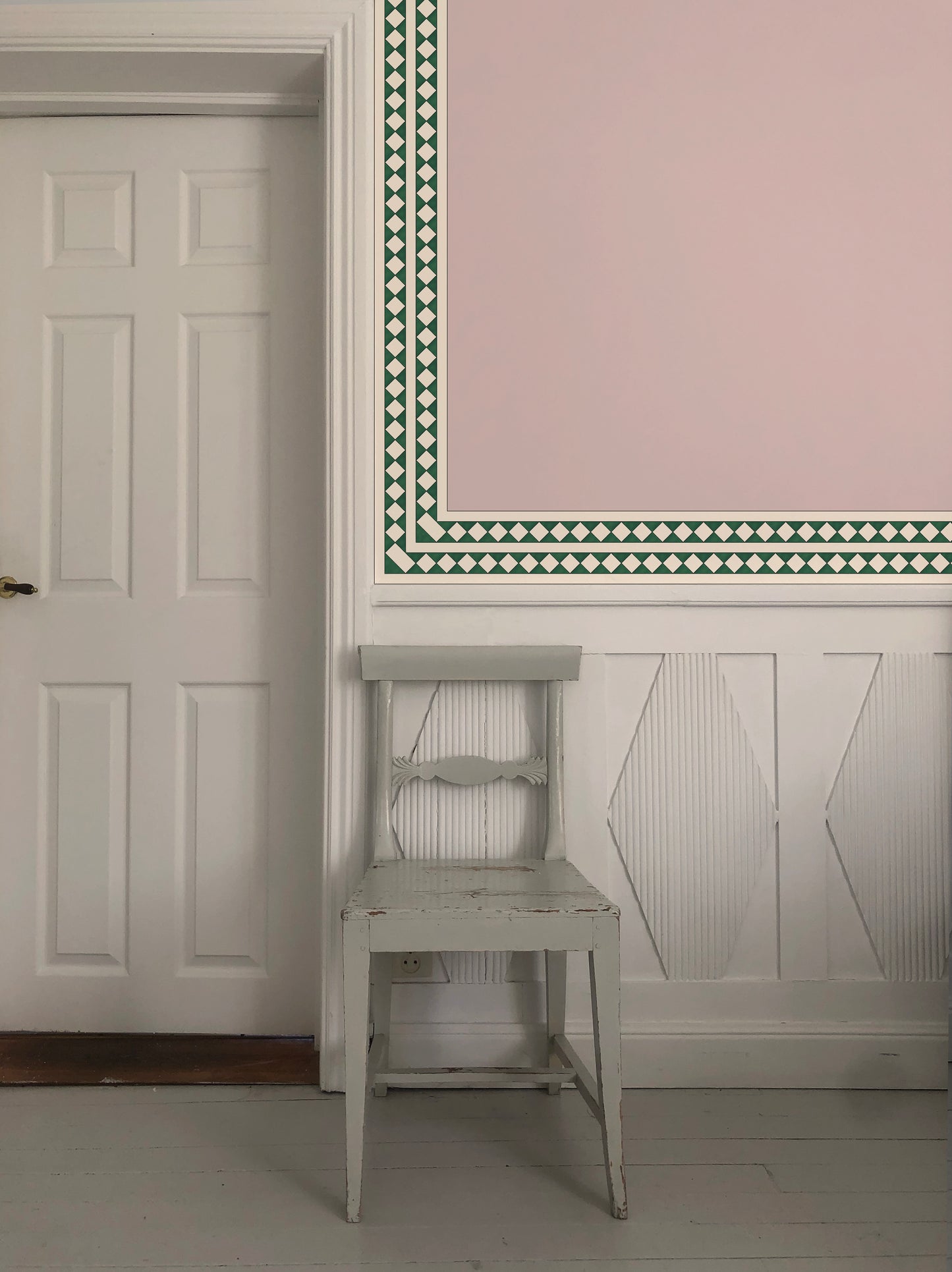 Harlequin Border - Green