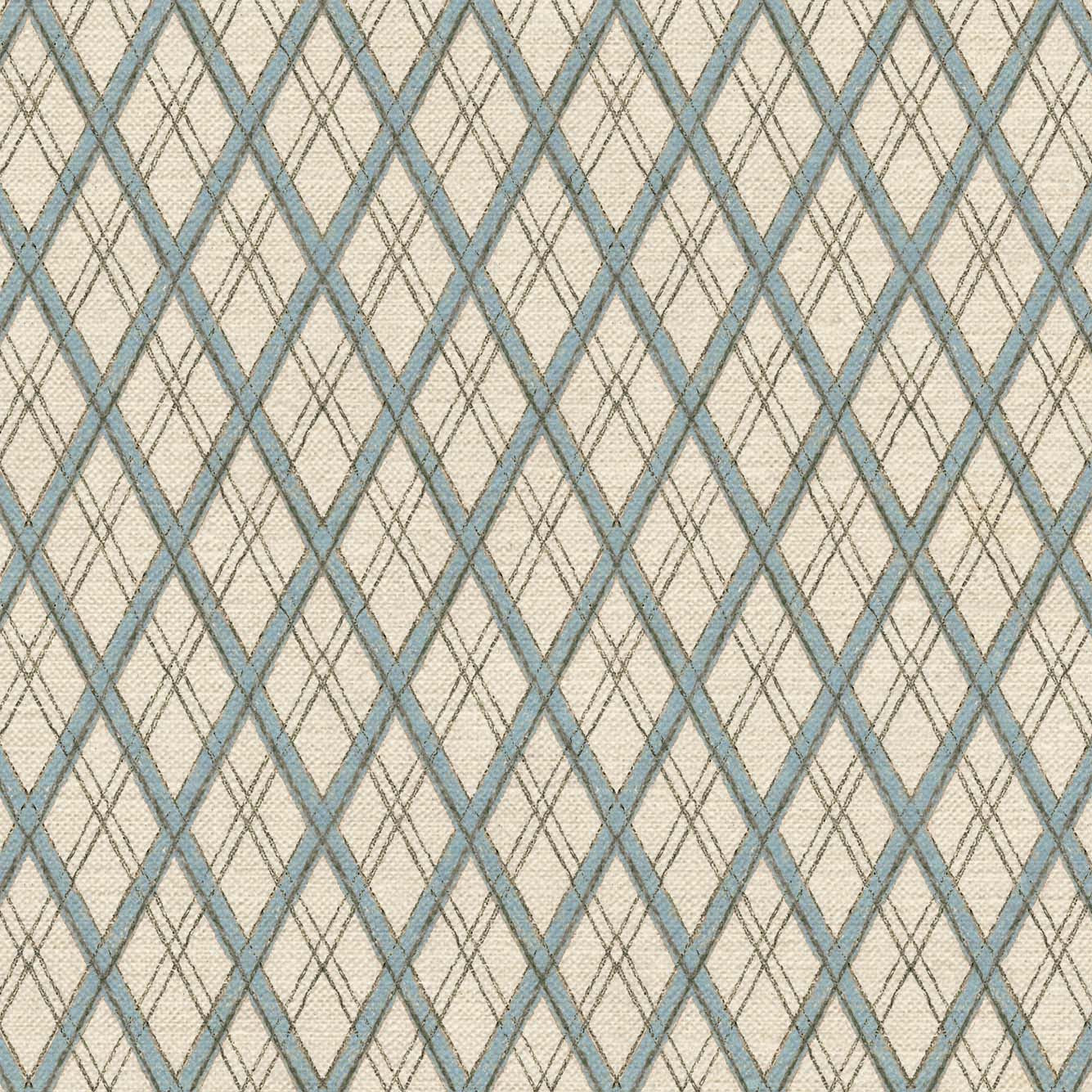 Little Lattice Fabric - Blue