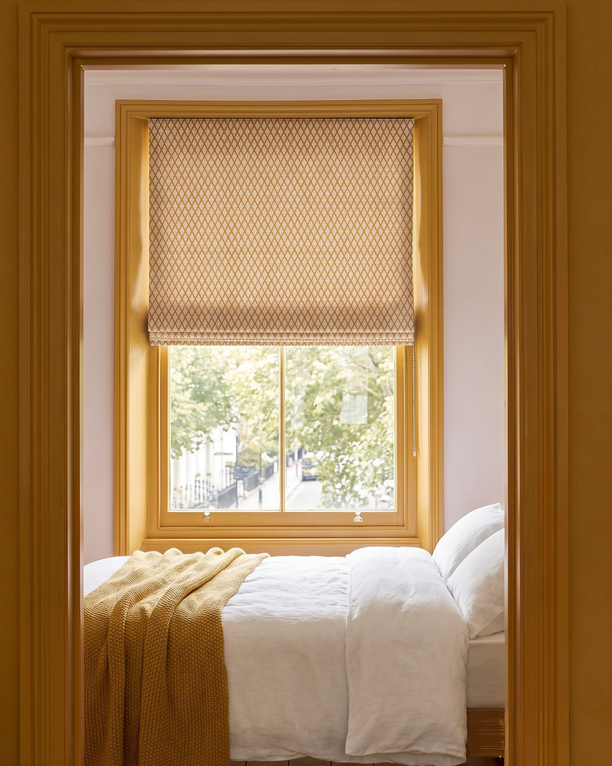 Little Lattice Fabric - Mustard (Made to Order)
