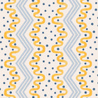 Madame Ziggle Wallpaper - Yellow and Blue