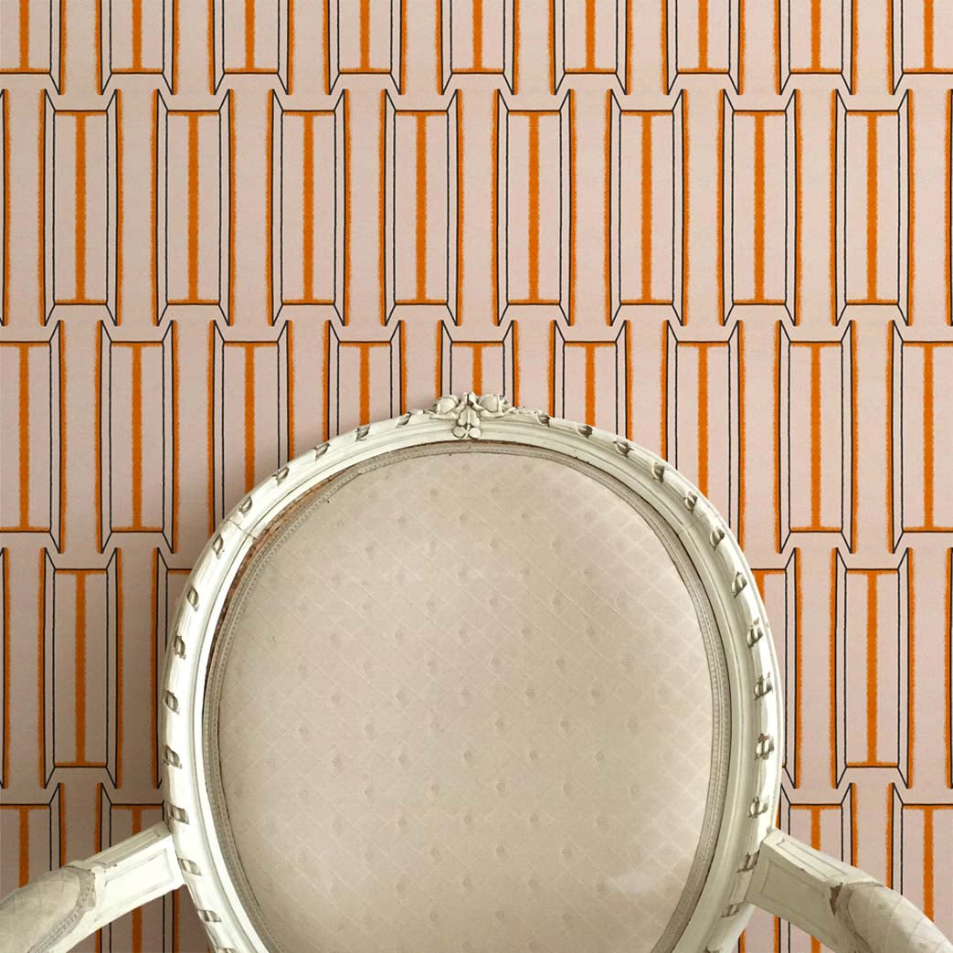 Tangier Wallpaper - Salmon