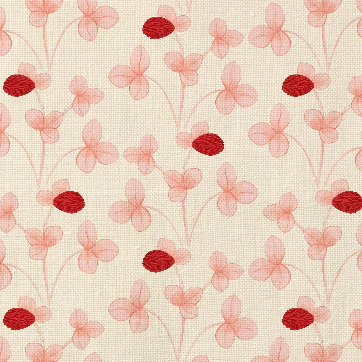 Chintz Constance Fabric - Pink