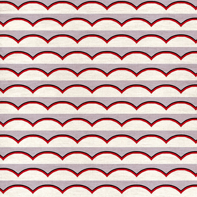 Scallops Fabric - Lilac