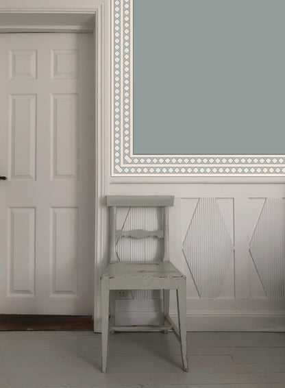Harlequin Border - Light Blue