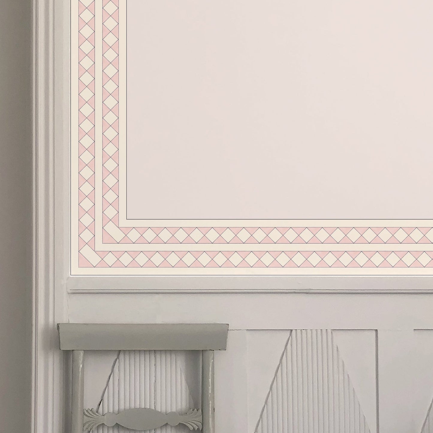 Harlequin Border - Pink