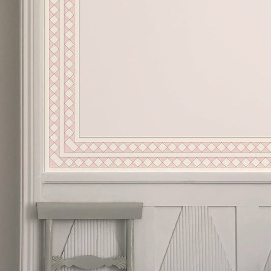Harlequin Border - Pink
