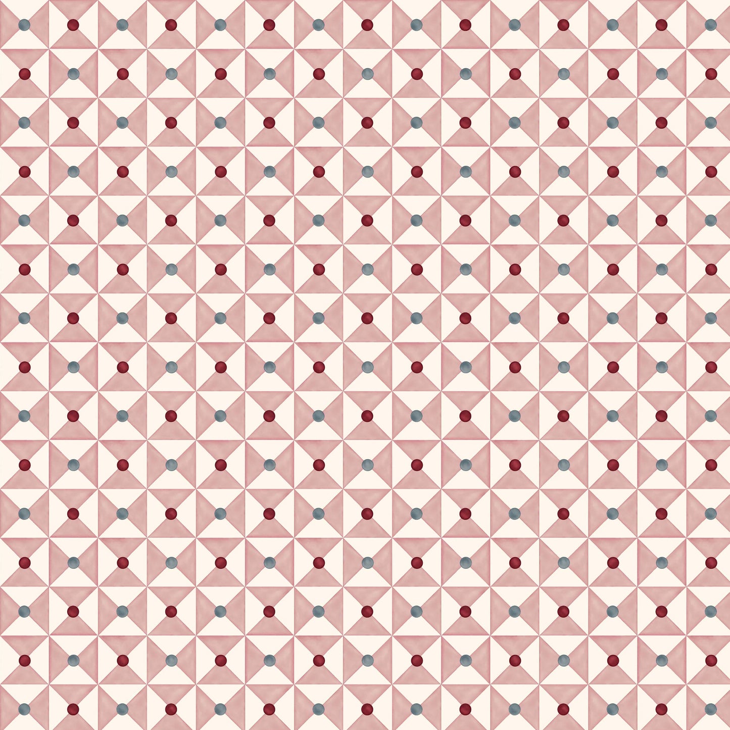 Broken Dishes Wallpaper - Mulberry Pink