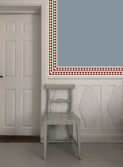 Harlequin Border - Red