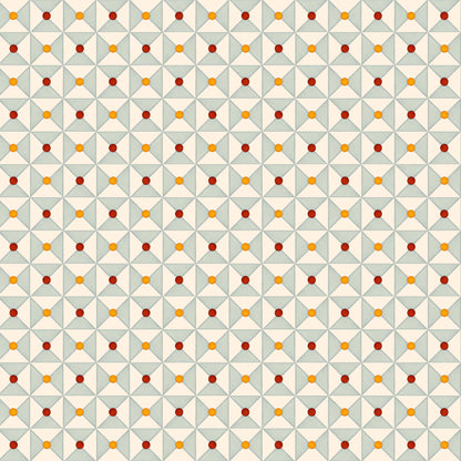 Broken Dishes Wallpaper - Nostalgic blue
