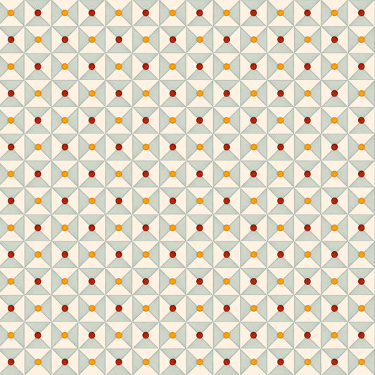 Broken Dishes Wallpaper - Nostalgic blue