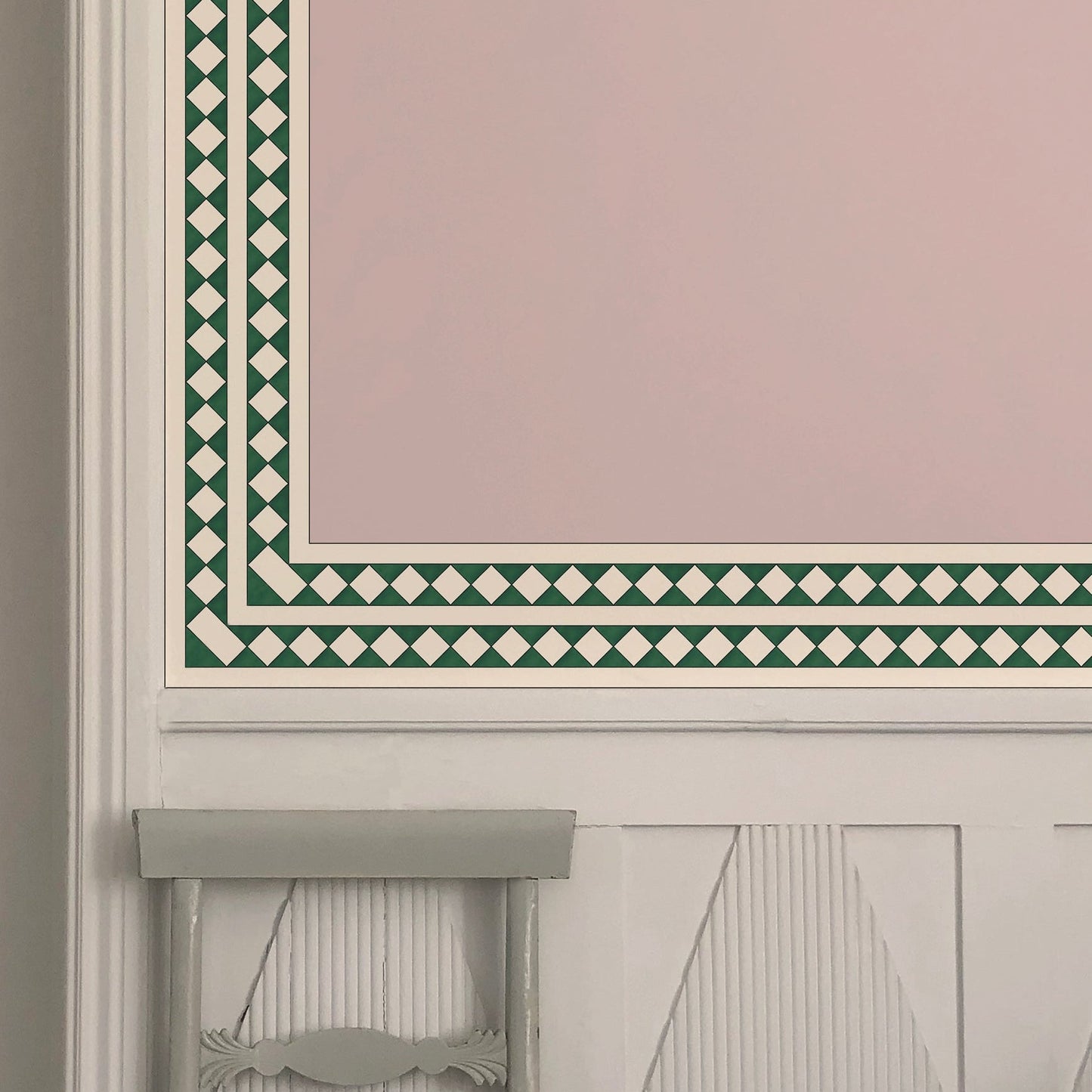 Harlequin Border - Green