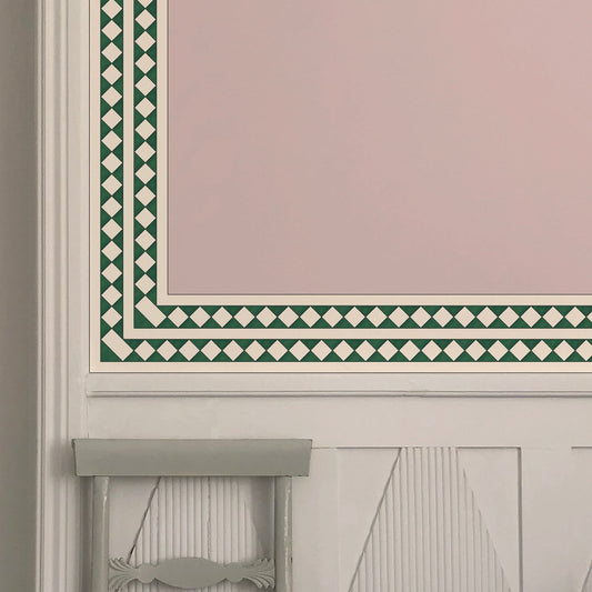 Harlequin Border - Green