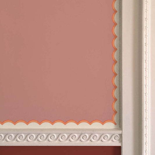 Scalloped Border in Orange