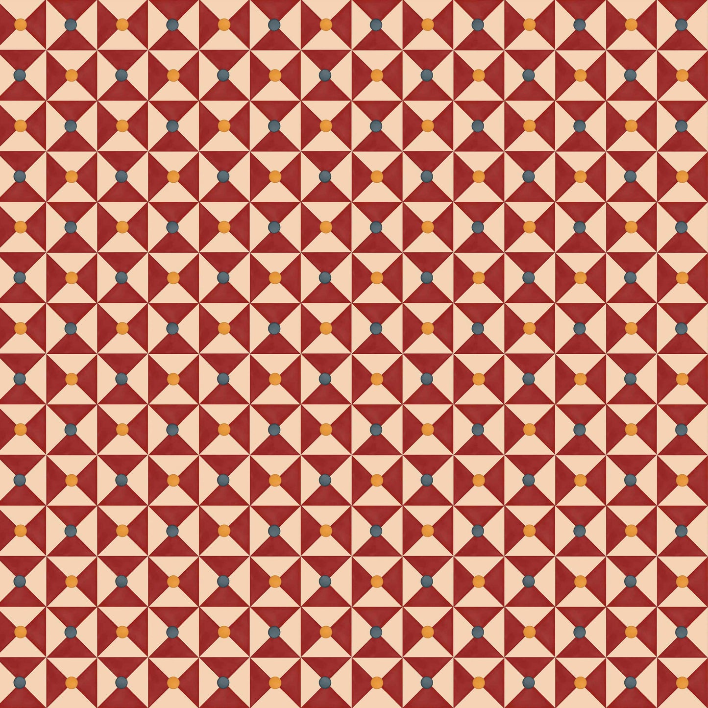 Broken Dishes Wallpaper - Traditional Red