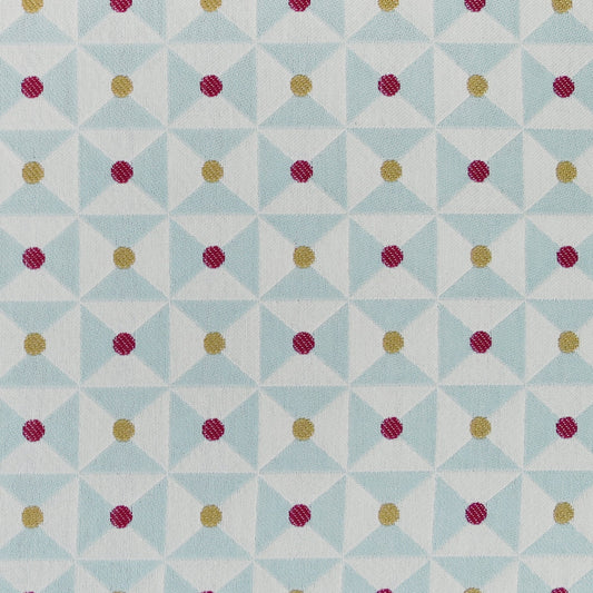 Broken Dishes Woven Fabric - Nostalgic Blue