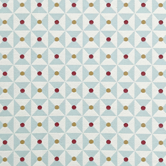 Broken Dishes Woven Fabric - Nostalgic Blue