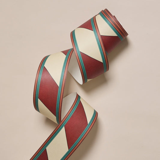 Candy Cane Border in Red