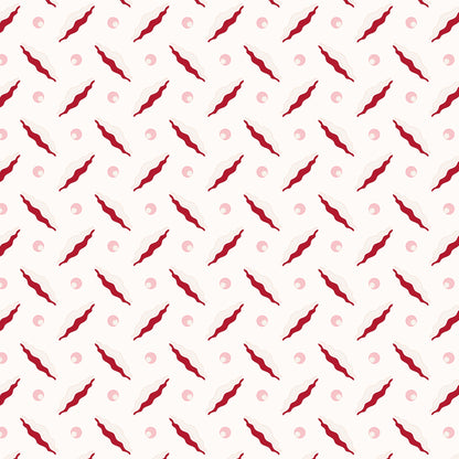 Chintamani Trellis Wallpaper - Red and Pink
