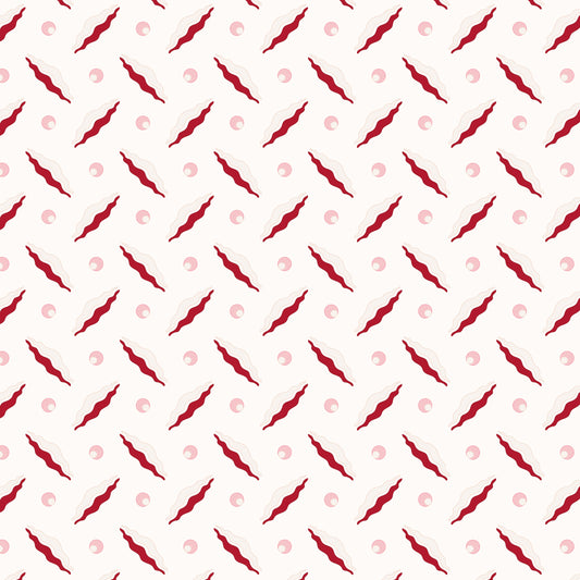 Chintamani Trellis Wallpaper - Red and Pink