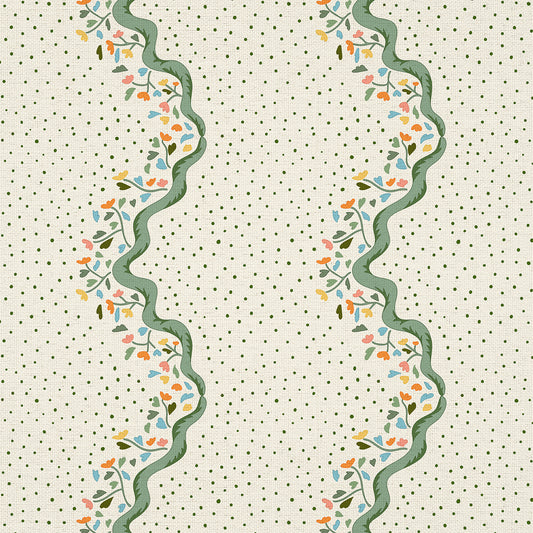 Chintz Caroline Fabric - Green