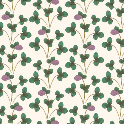 Chintz Constance Wallpaper - Green and Lilac
