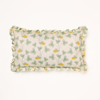 Frilled Cushion Medium: Chintz Constance Lemon