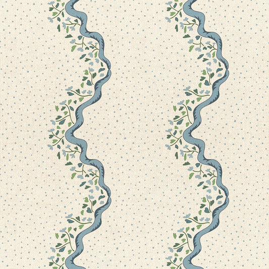 Chintz Caroline Fabric - Blue