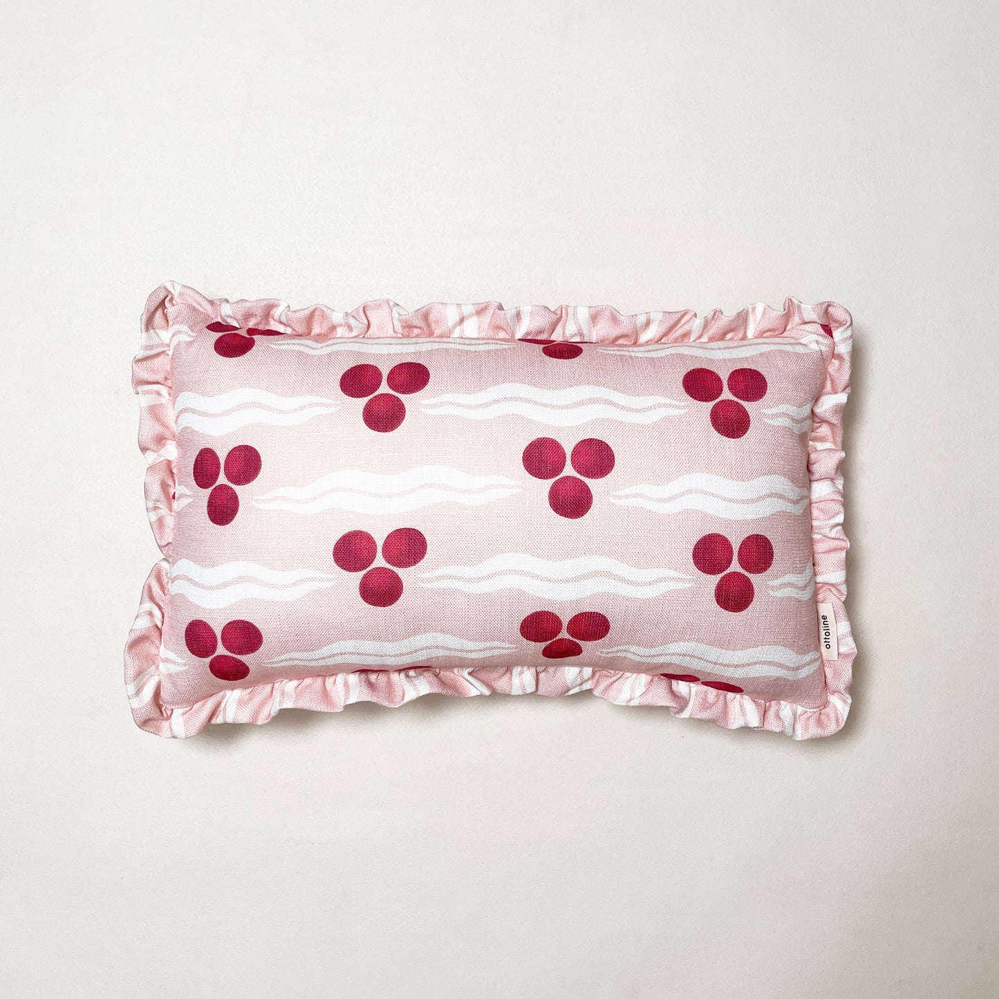 Frilled Cushion Medium: Chintamani Pomegranate