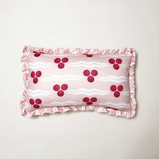Frilled Cushion Medium: Chintamani Pomegranate