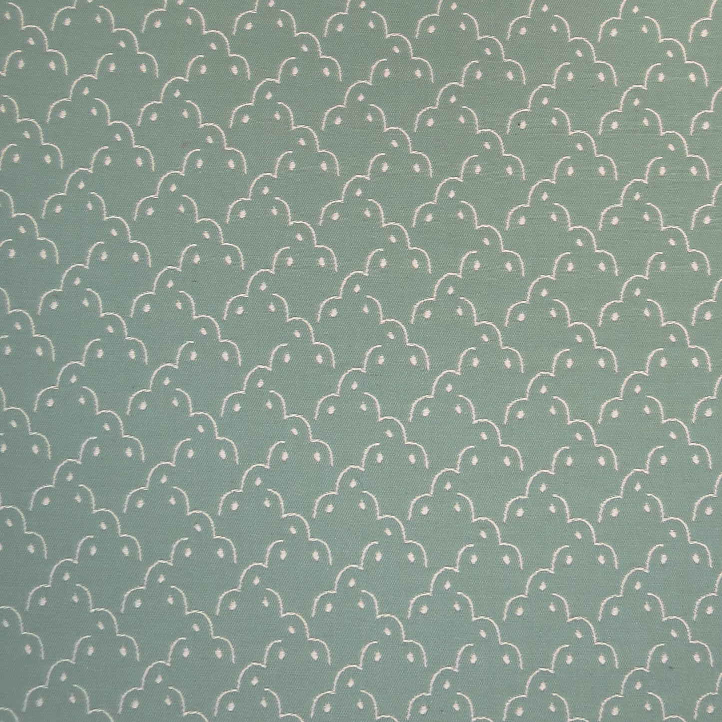 Frogspawn Woven Fabric - Soft Sage and White