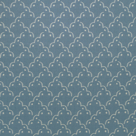 Frogspawn Woven Fabric - Blue and White
