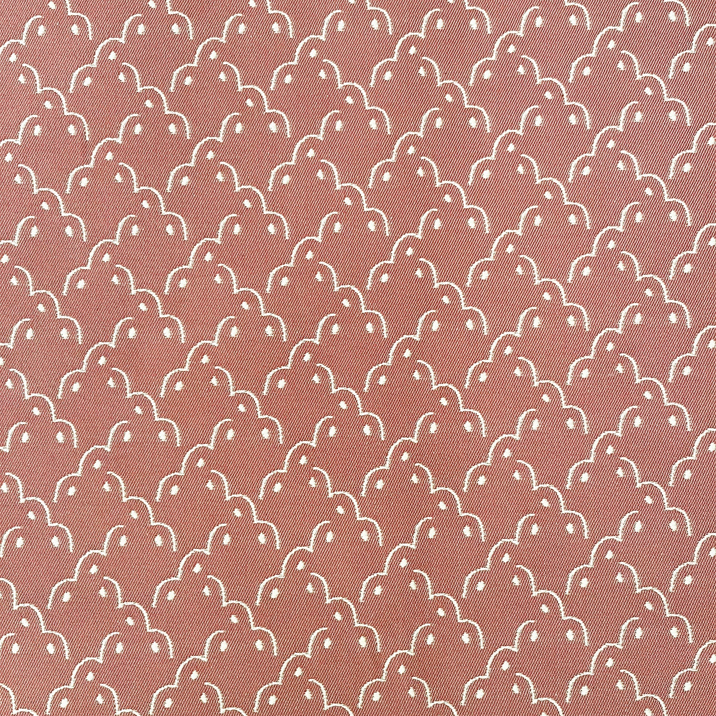 Frogspawn Woven Fabric - Old Pink and White