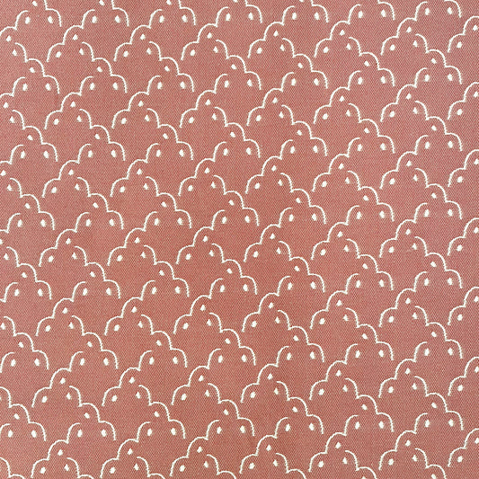 Frogspawn Woven Fabric - Old Pink and White