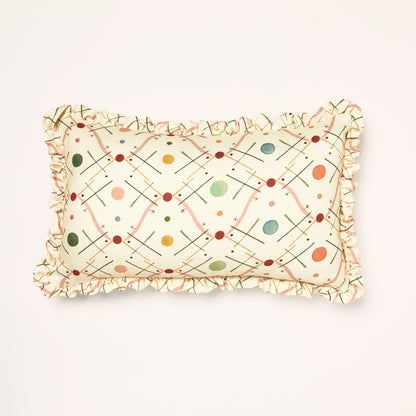 Frilled Cushion Medium: Improvisation number 1  - Pink