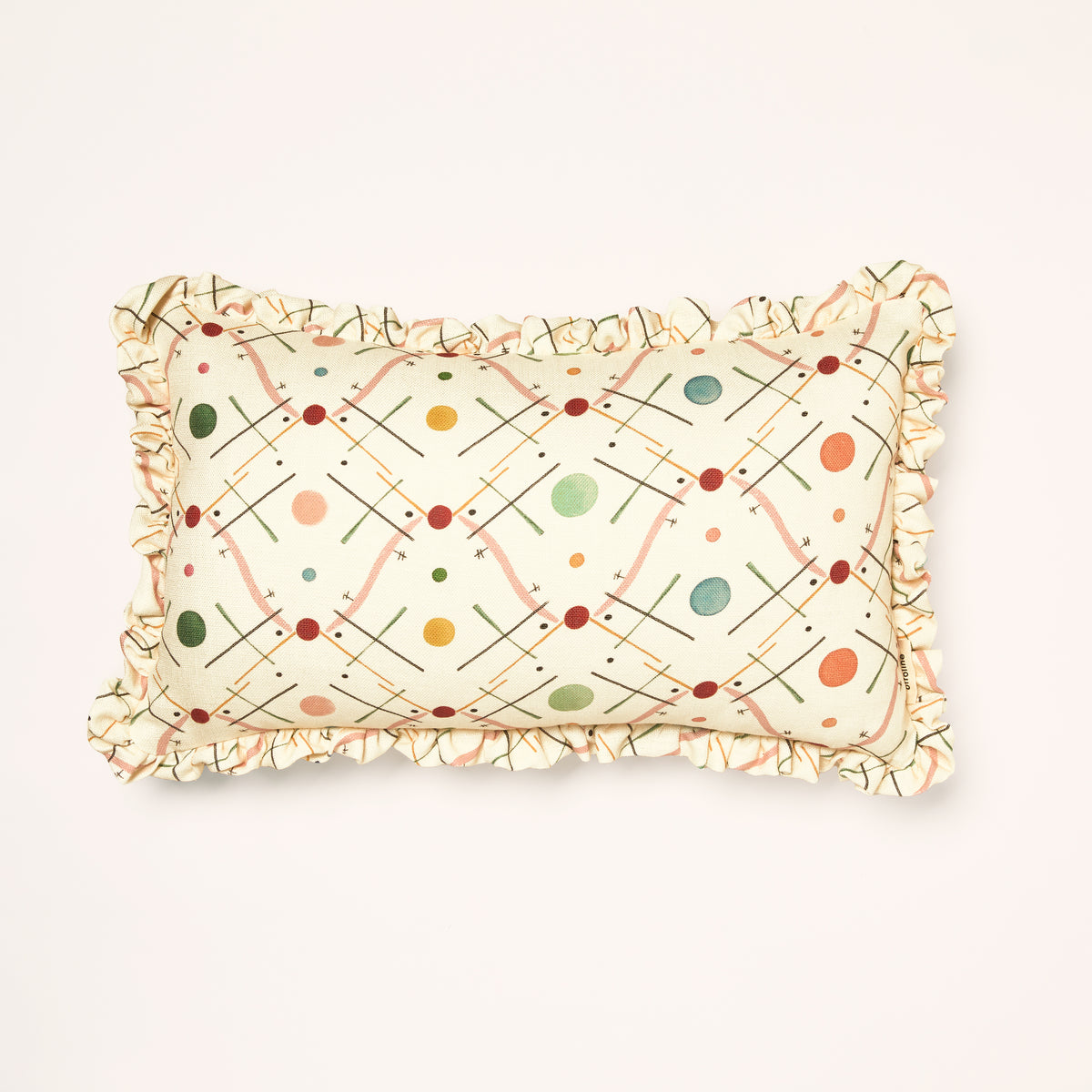 Frilled Cushion Medium: Improvisation number 1  - Pink