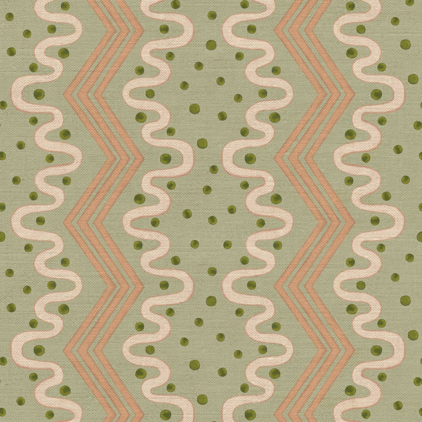 Madame Ziggle Fabric - Pistachio