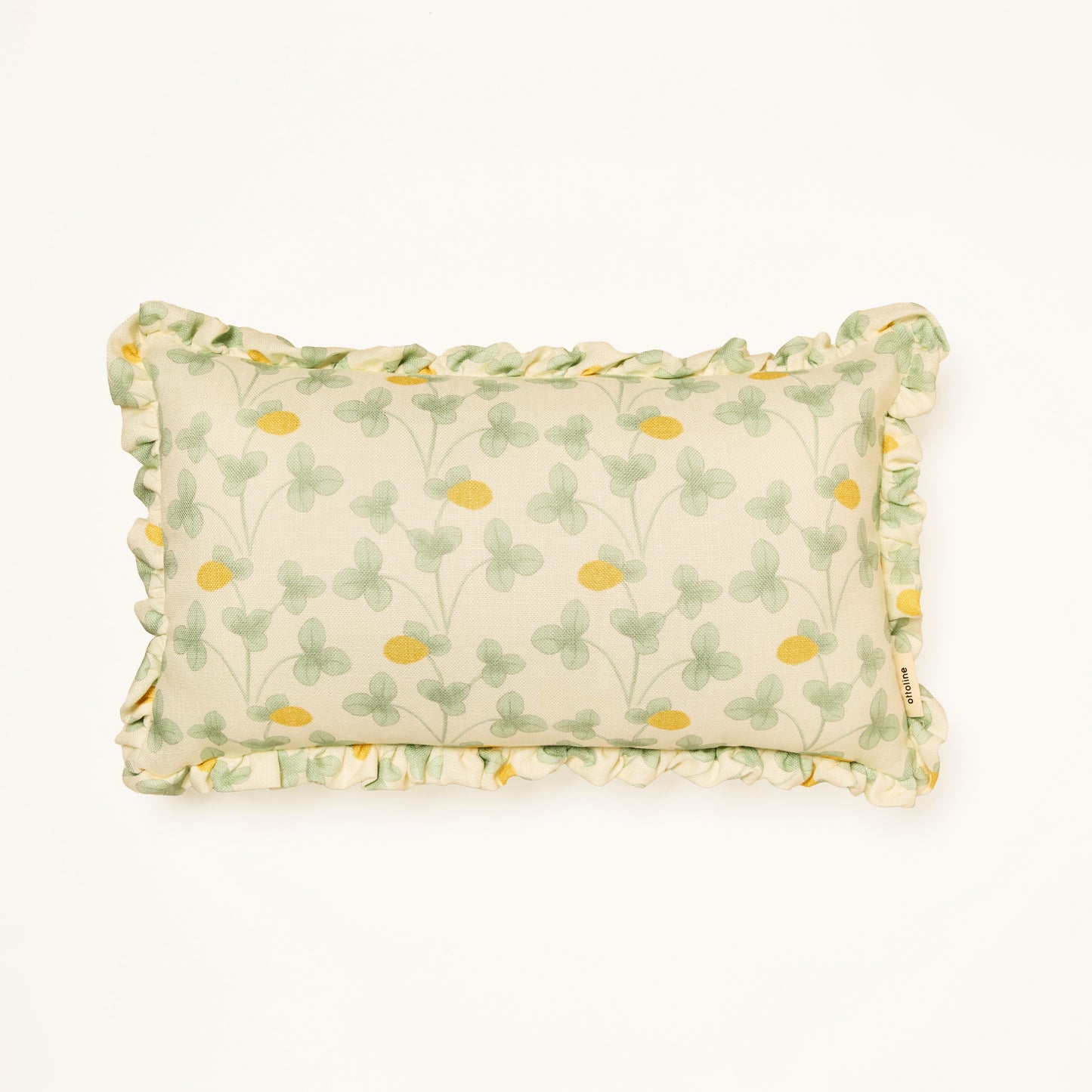 Frilled Cushion Medium: Chintz Constance Lemon