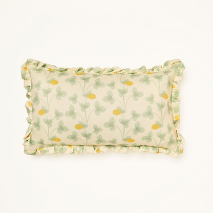 Frilled Cushion Medium: Chintz Constance Lemon