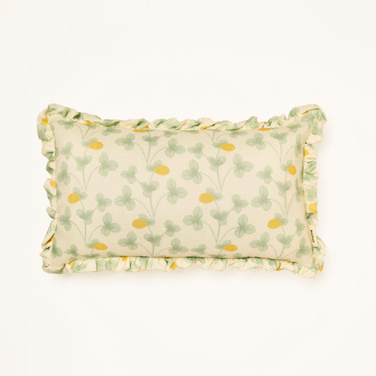 Frilled Cushion Medium: Chintz Constance Lemon