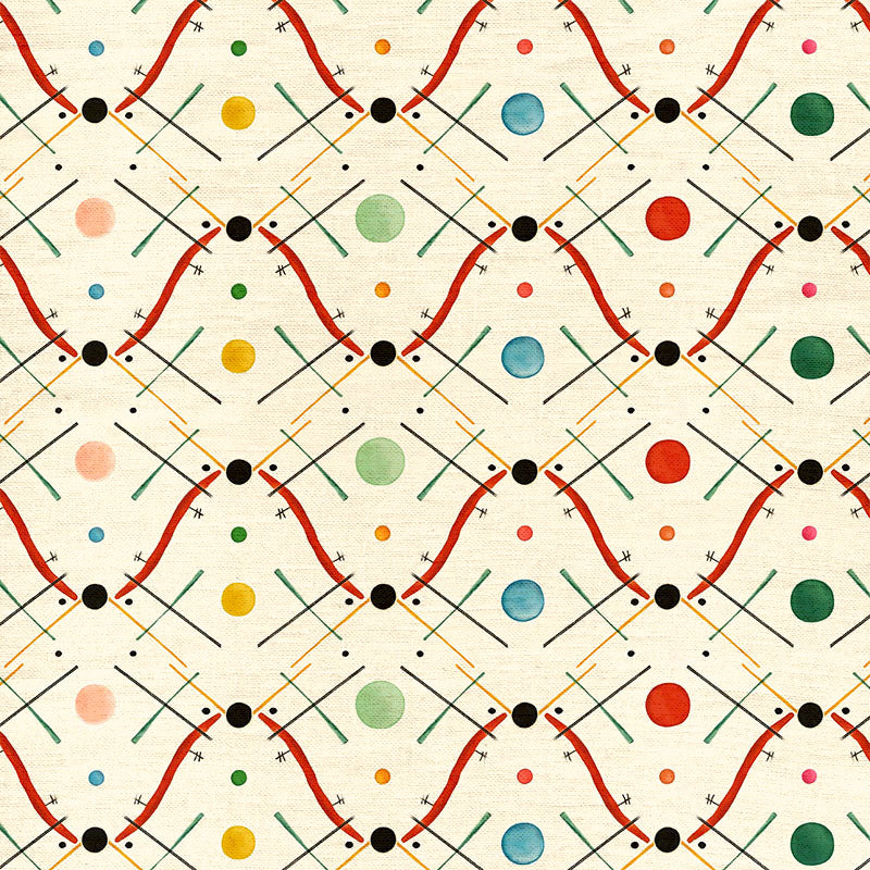 Improvisation 1 Fabric - Red