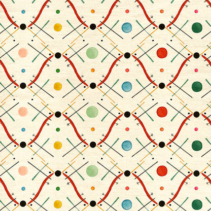 Improvisation 1 Fabric - Red