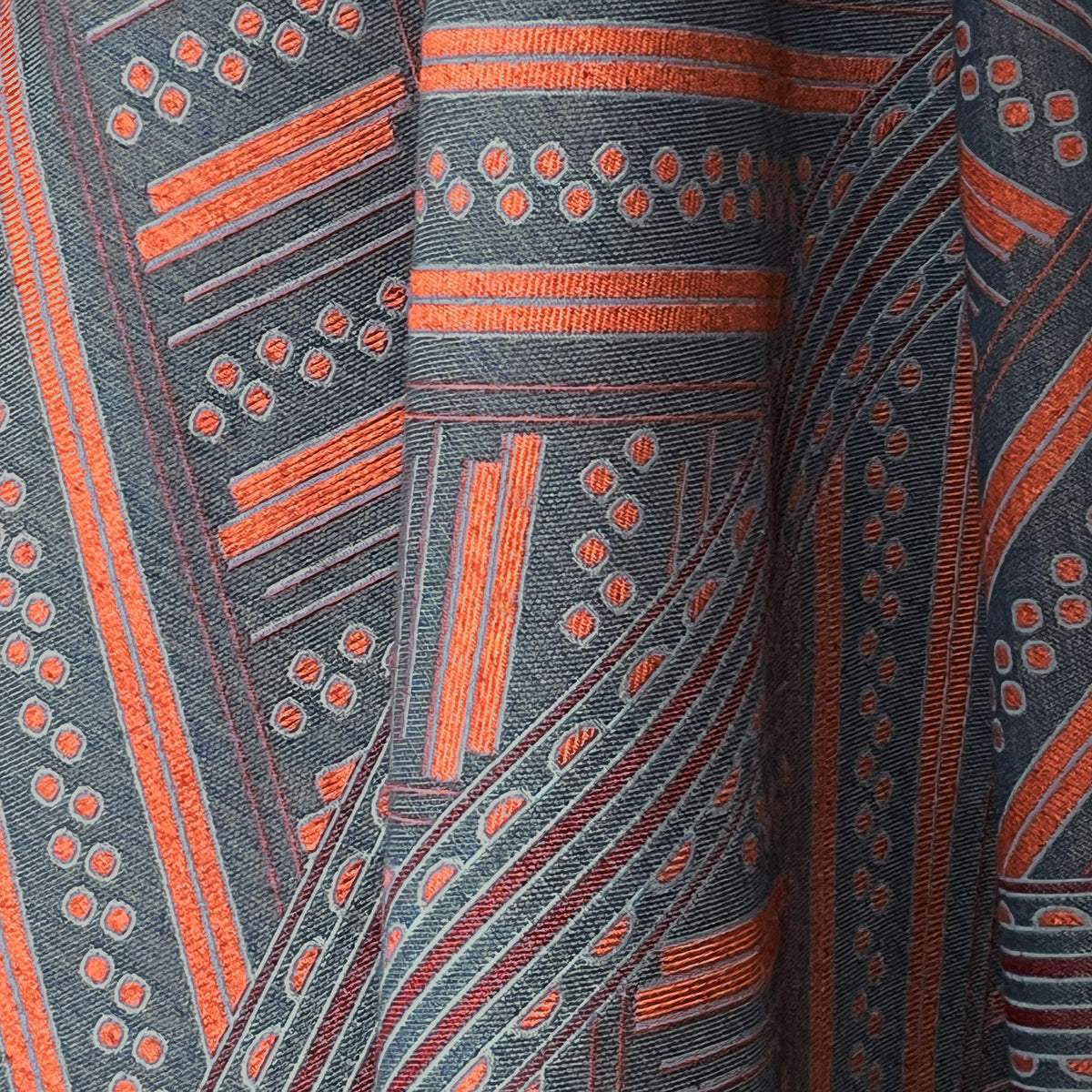 Vondel Woven Fabric - Vintage Blue