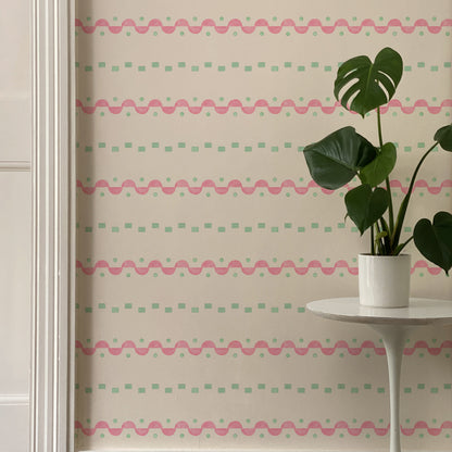 Pebbles Wallpaper - Pink