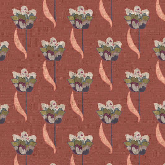 Tulips Fabric - Terra