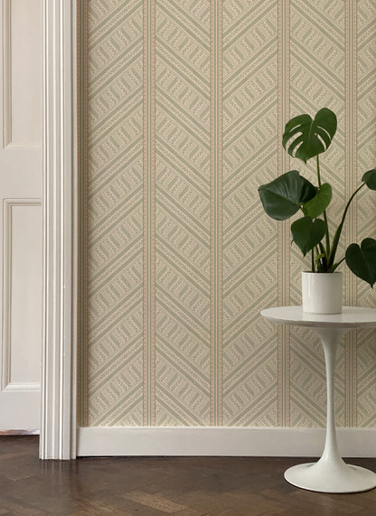 Vondel Wallpaper - Creme and Beige