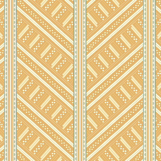 Vondel Wallpaper - Ochre Yellow
