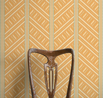 Vondel Wallpaper - Ochre Yellow