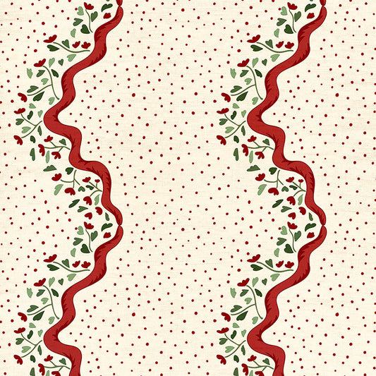 Chintz Caroline Fabric - Red
