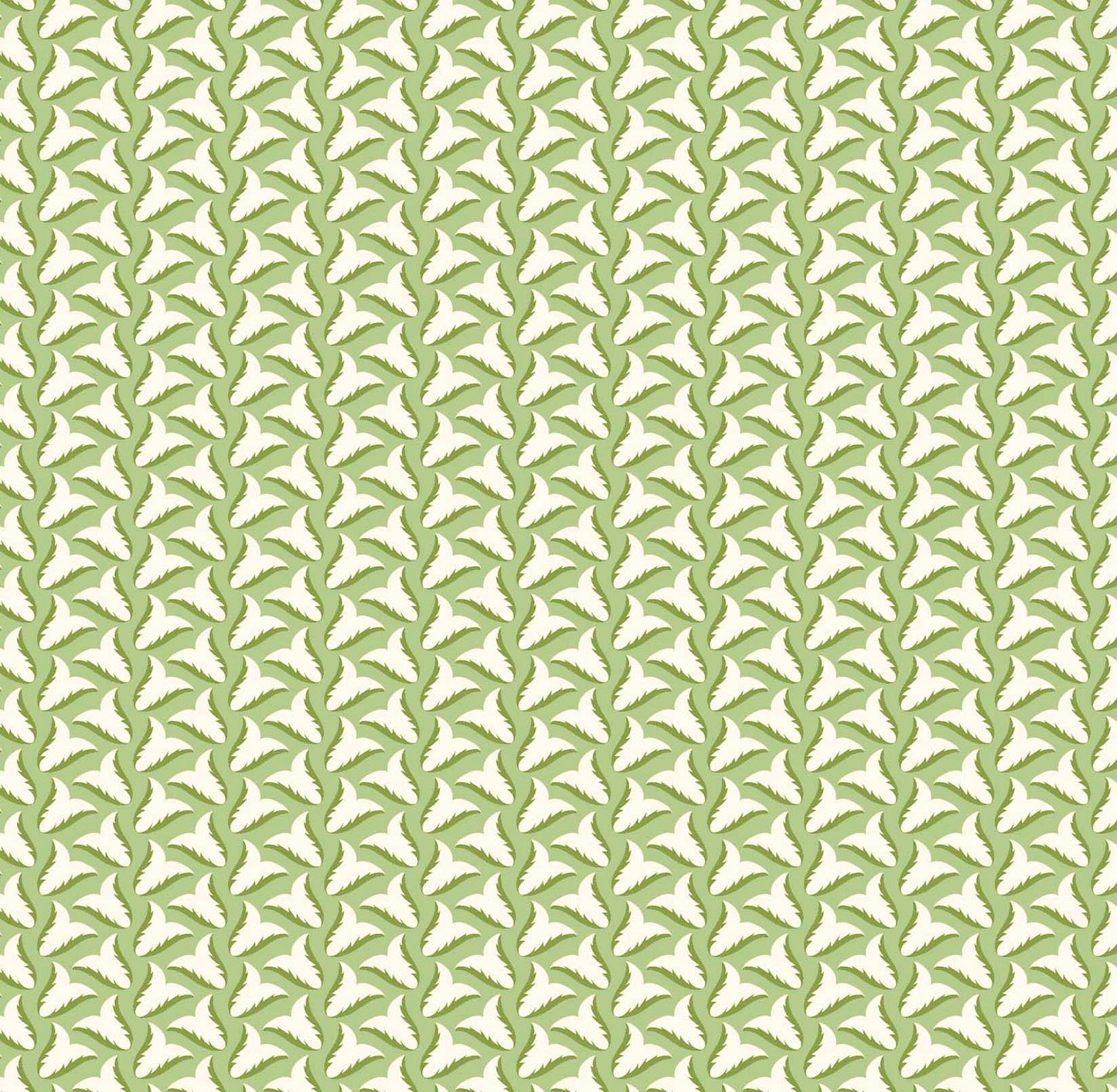 Tiny Tulips Wallpaper - Green